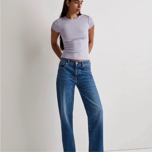 Madewell Rib Tee NWT - Picture 3 of 6